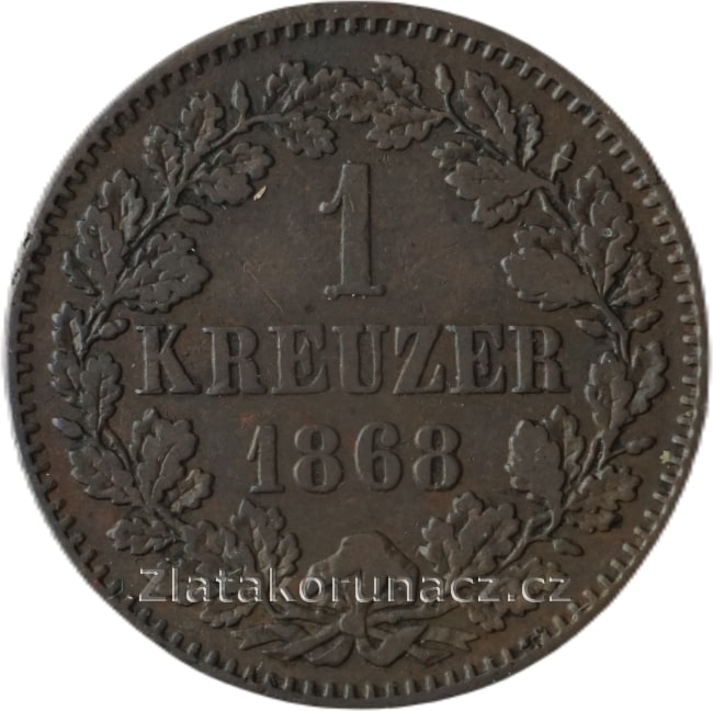 Baden - 1 Krejcar 1868