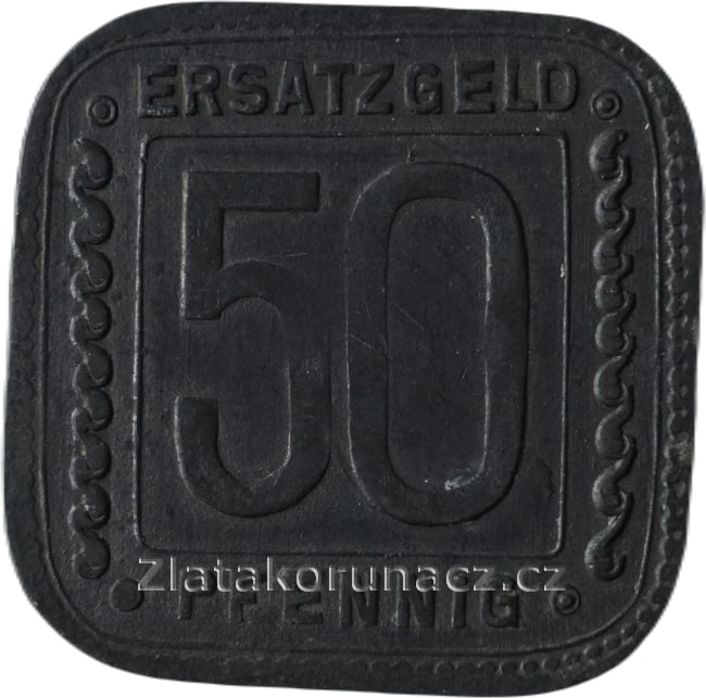 Německo -  Ludislavě am Rhein- Badishe anilin & Soda fabrik - 50 pfennig 1918