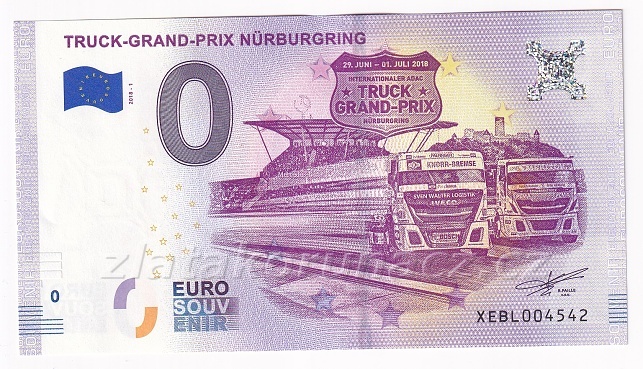 Bankovka - 0 Euro souvenir - Truck-Grand-Prix Nurburgring