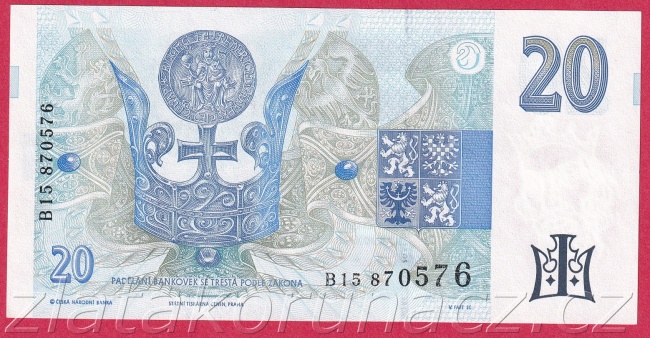 Česká republika - 20 Korun 1994 B-15