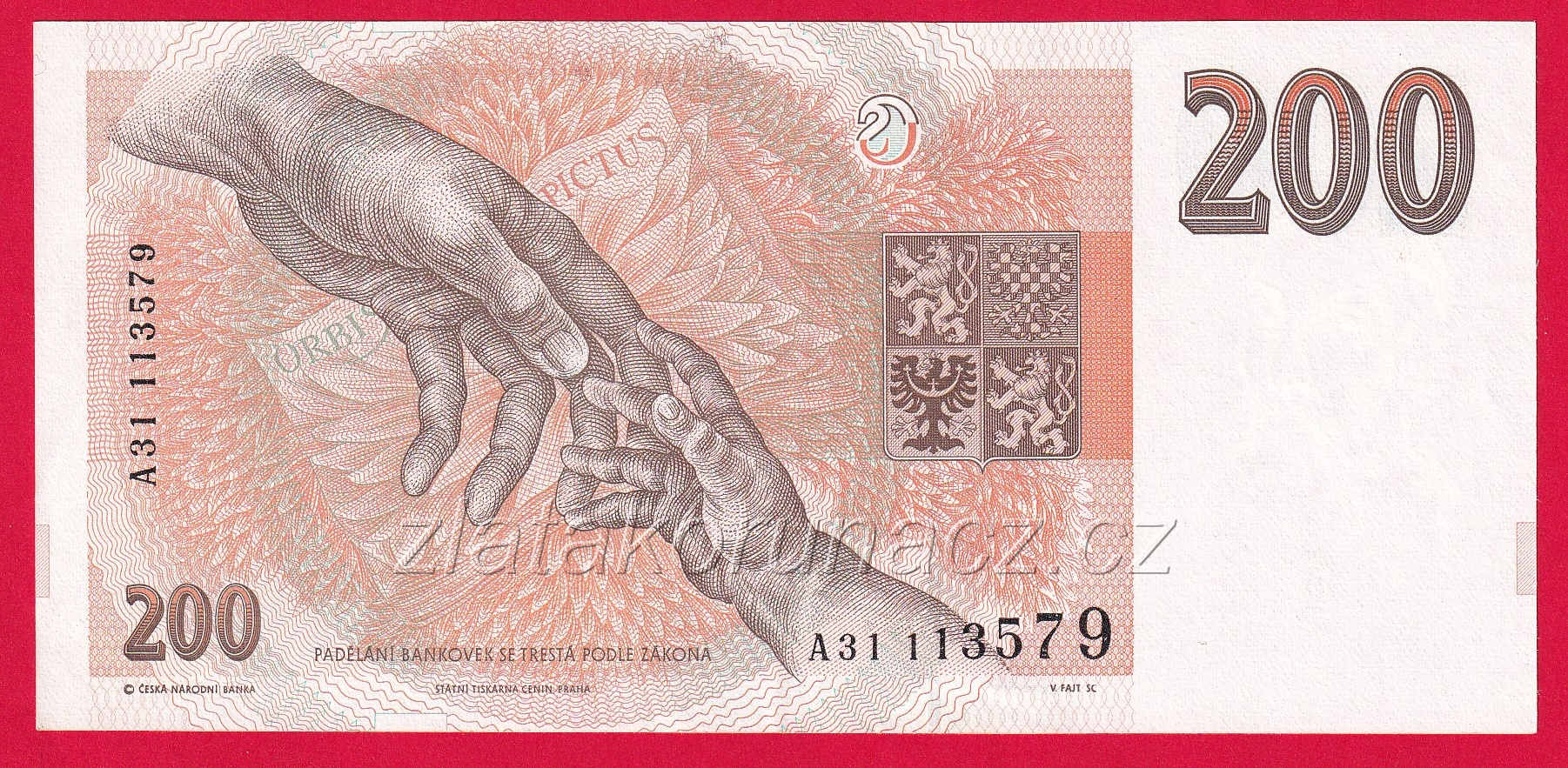 Česká republika - 200 korun 1993 A 31