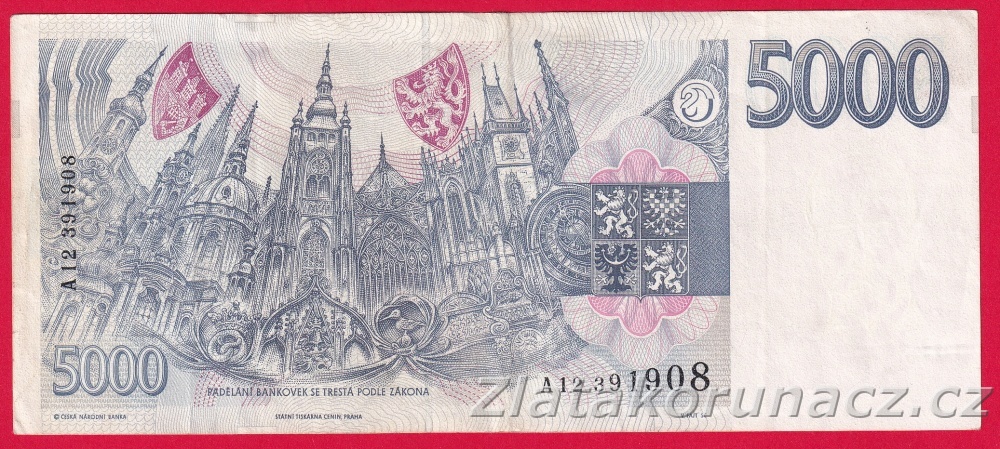 Česká republika - 5000 korun 1993 A 12