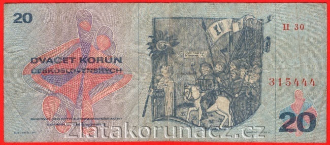 Československo - 20 Korun-1970 H 30