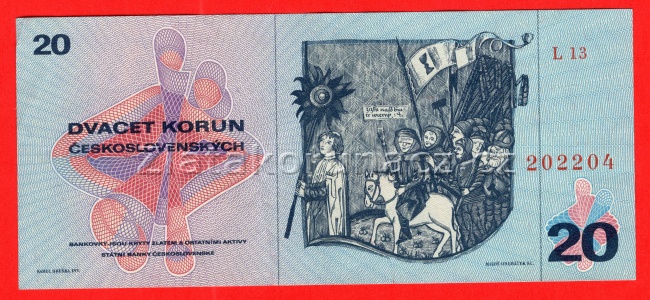 Československo - 20 korún -  1970 L 13