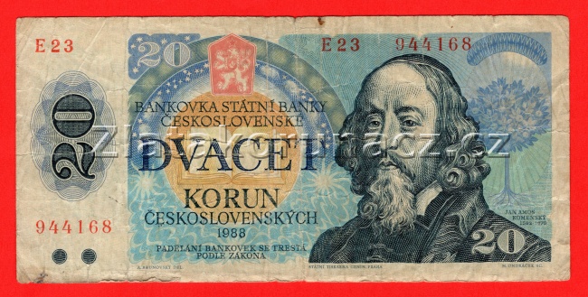 Československo - 20 korún - 1988 E 23