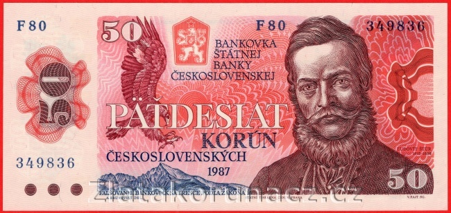 Československo - 50 Korún 1987 F 80