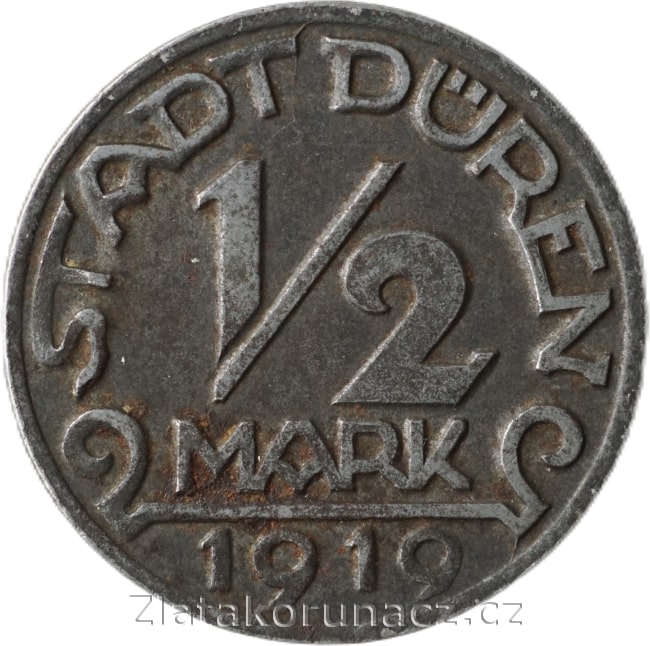 Düren - 1/2 mark 1919