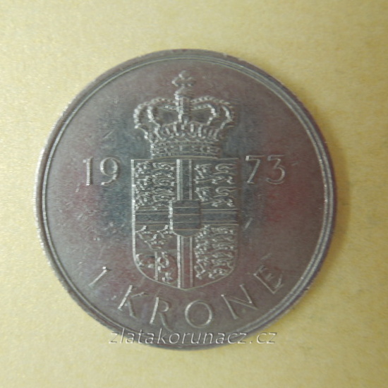 Dánsko - 1 Krone 1973