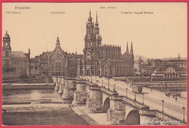 Drážďany - Kostel, Augustusbrücke