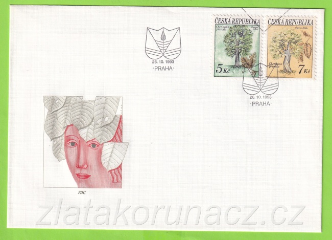 FDC (obálka prvního dne) 26.10.1993 - Chráníme přírodu