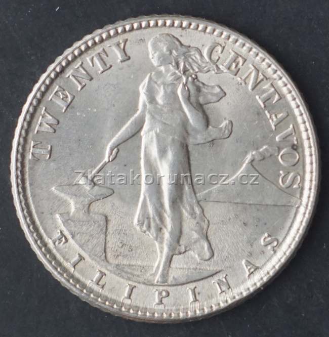 Filipíny - 20 centavos 1945 D