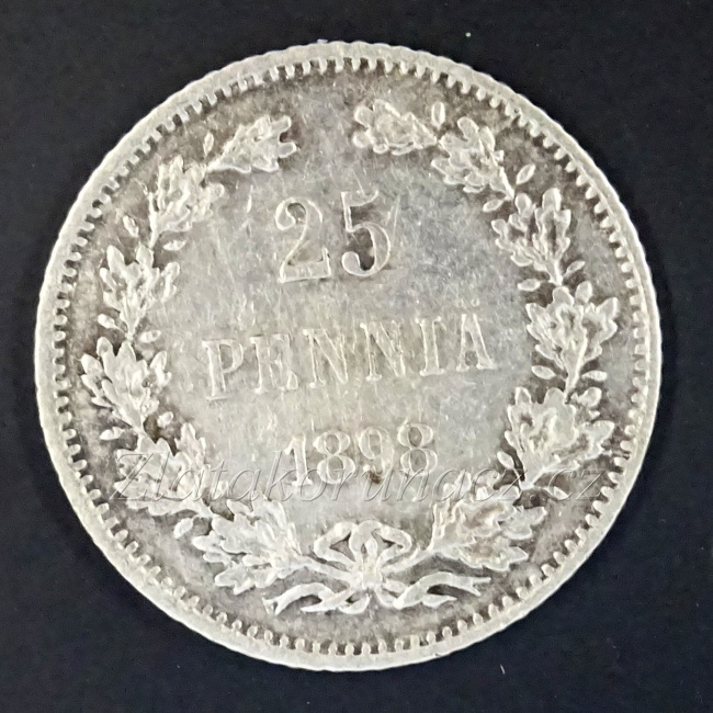 Finsko - 25 pennia 1898 L