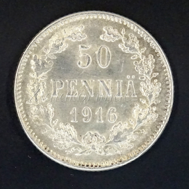 Finsko - 50 pennia 1916 S