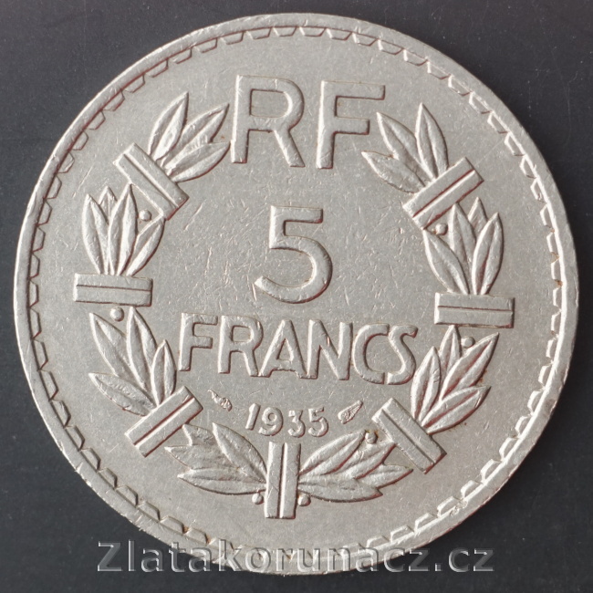 Francie - 5 francs 1935