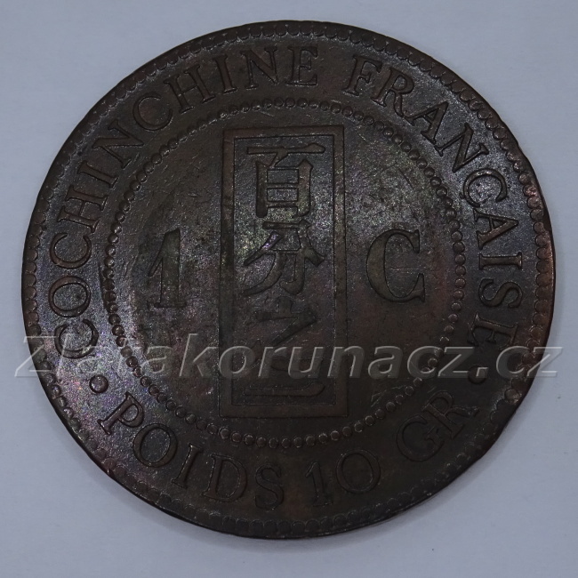 Francouzská Cochin China - 1 cent 1884 A