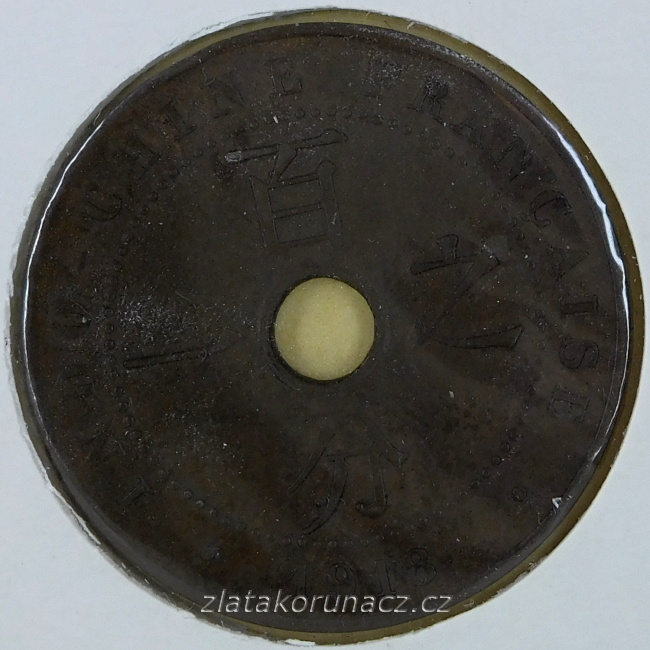 Francouzská Indočína - 1 cent 1918