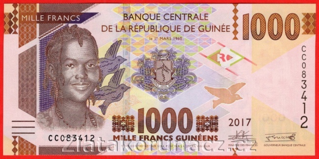 Guinea - 1000 Francs 1960/2017