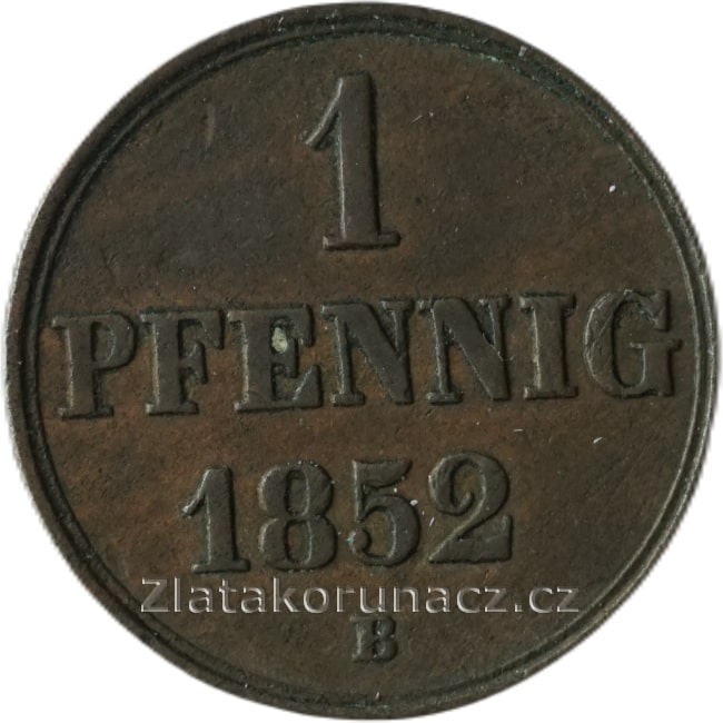 Hannover - 1 Pfennig 1852 B