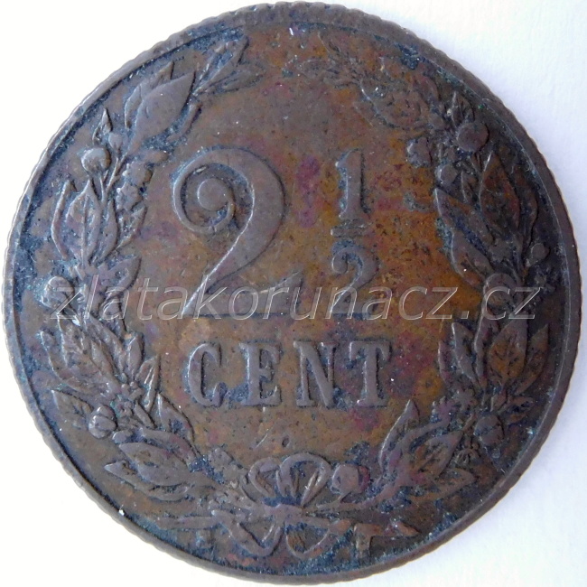 Holandsko - 2 1/2 cent 1904