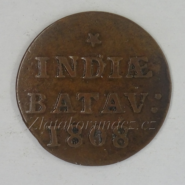 Indie - Holandská východní (Batavia) - 1 Duit 1808