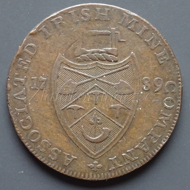 Irsko - 1/2 Penny 1789