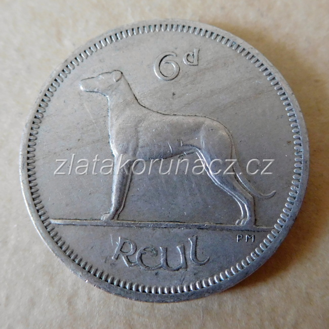 Irsko - 6 pence 1968