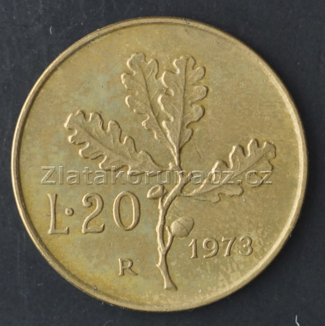 Itálie - 20 lir 1973 R