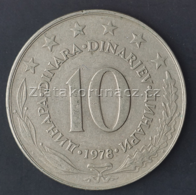 Jugoslávie - 10 dinar 1978