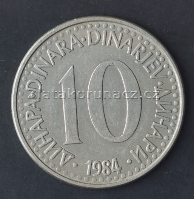 Jugoslávie - 10 dinar 1984