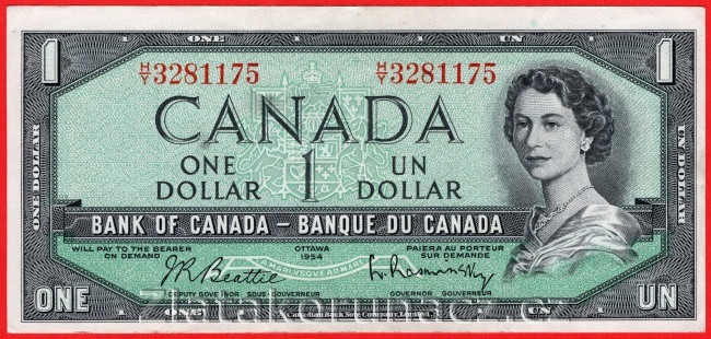 Kanada - 1 Dollar 1954