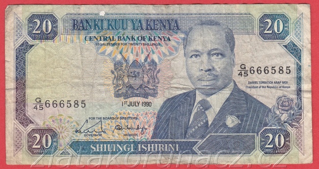 Kenya - 20 Shillings 1990