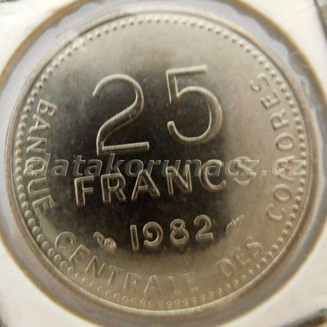 Komorské ostrovy - 25 francs 1982