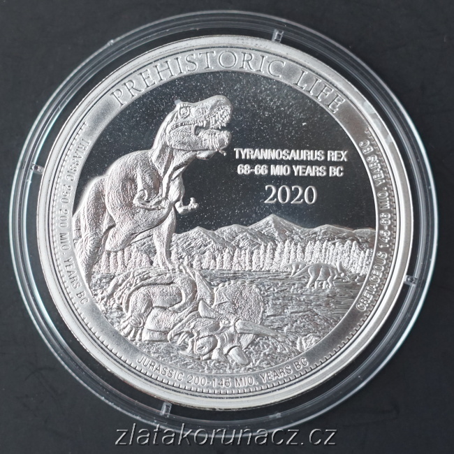 Kongo - 20 francs 2020 - 1 oz Tyrannosaurus Rex