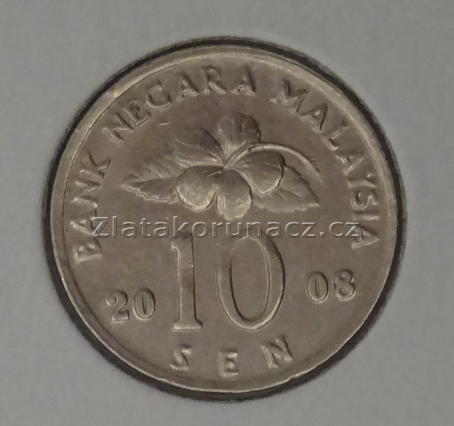 Malaysie - 10 sen 2008