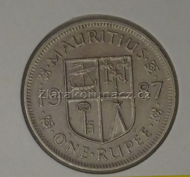 Mauritius - 1 rupee 1987