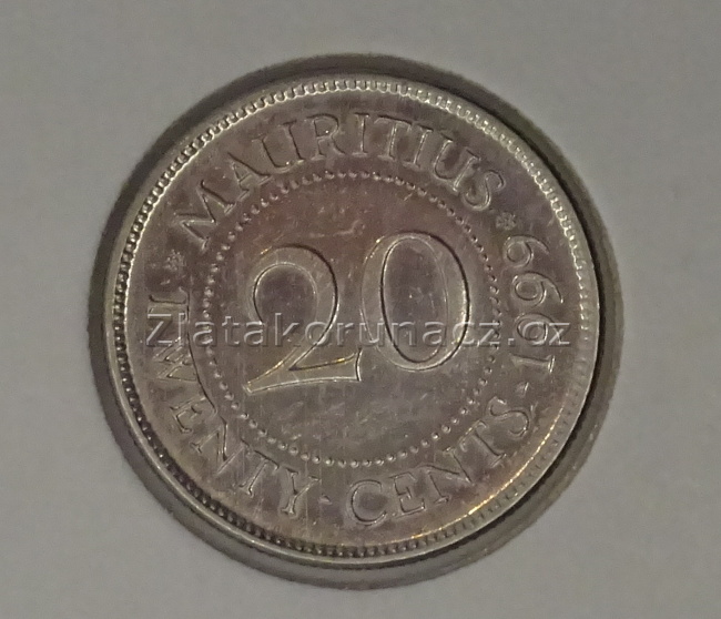 Mauritius - 20 cents 1999