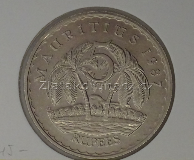 Mauritius - 5 rupees 1987