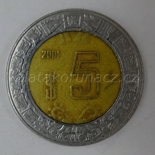 Mexiko - 5 pesos 2001