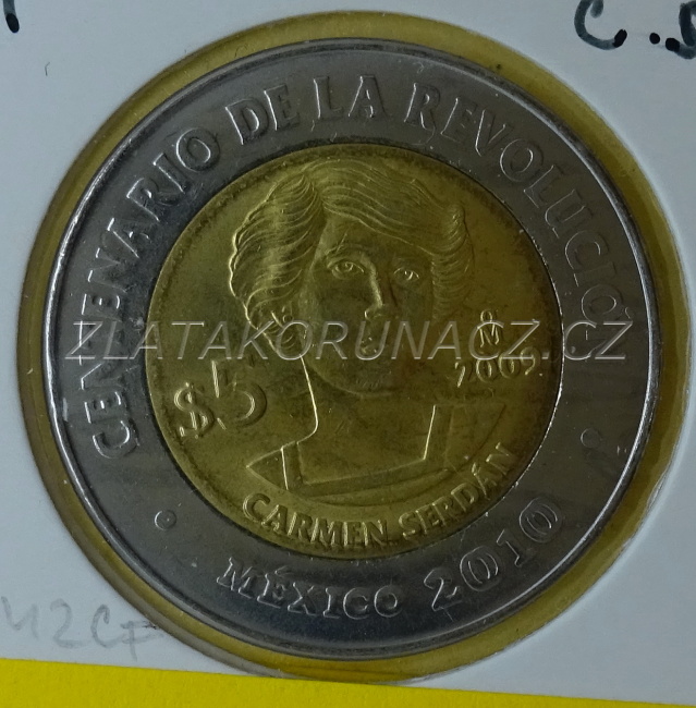 Mexiko - 5 pesos 2009 C. Serdán