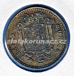 Španělsko - 1 peseta 1975 (79)