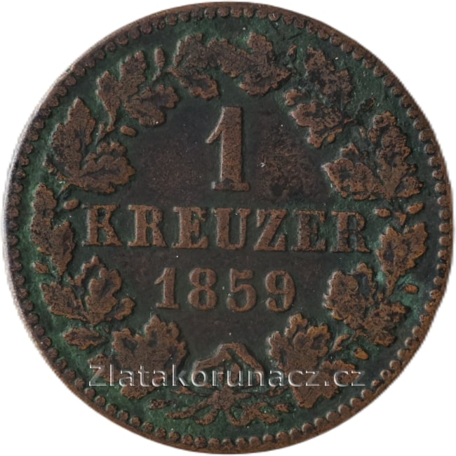 Nassau - 1 krejcar 1859