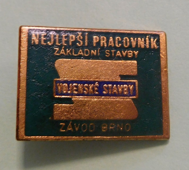 Nejlepší pracovník základní stavby Vojenské stavby Závod Brno