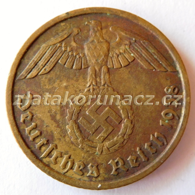 Německo - 10 Reichspfennig 1938 J