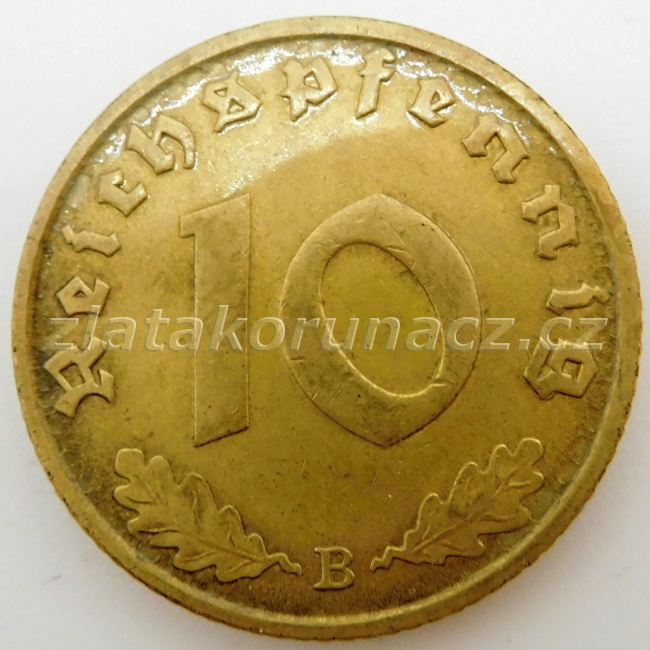 Německo - 10 Reichspfennig 1939 B