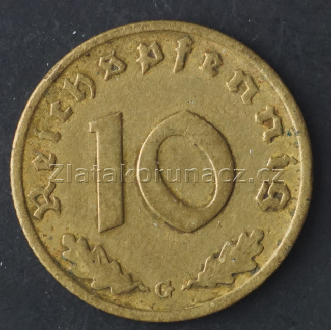 Německo - 10 Reichspfennig 1939 G