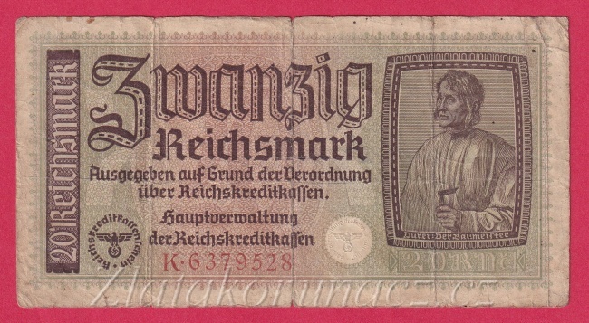  Německo - 20 Reichsmark - S:K