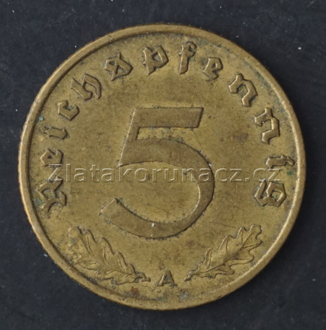 Německo - 5 Reichspfennig 1938 A