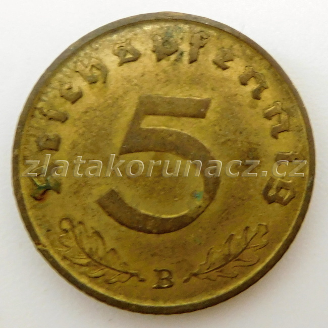 Německo - 5 Reichspfennig 1938 B