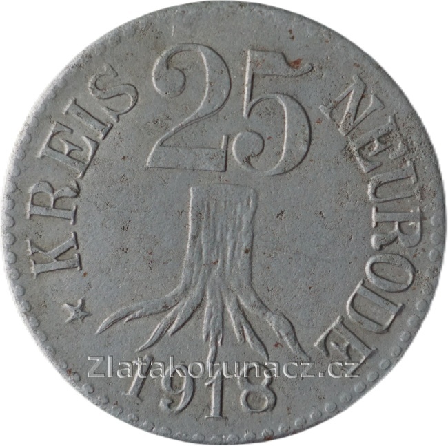 Německo - Kreis Neurode - 25 pfennig 1918