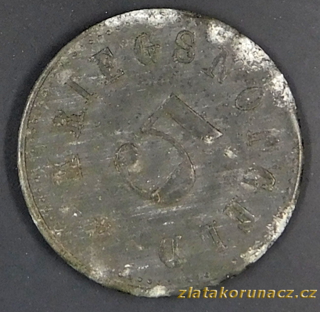 Německo - Zwiesel - 5 pfennig 1918